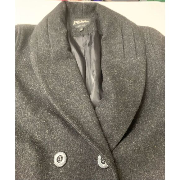 Vintage Wool Pleated Detail PeaCoat - Picture 5 of 10